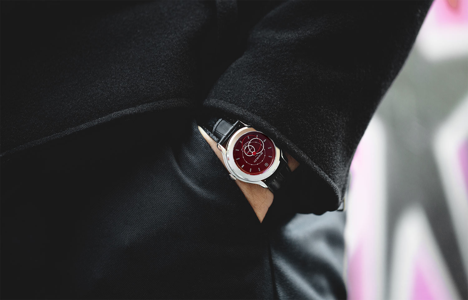 Nouveauté pour la collection Union : montre automatique Brio Rouge Vermillon