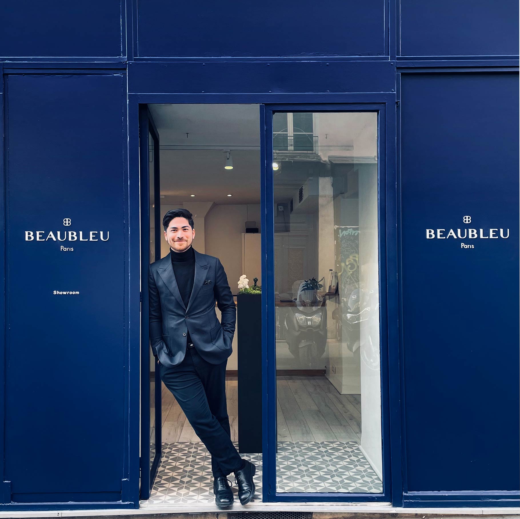 Nicolas fondateur et designer boutique beaubleu paris