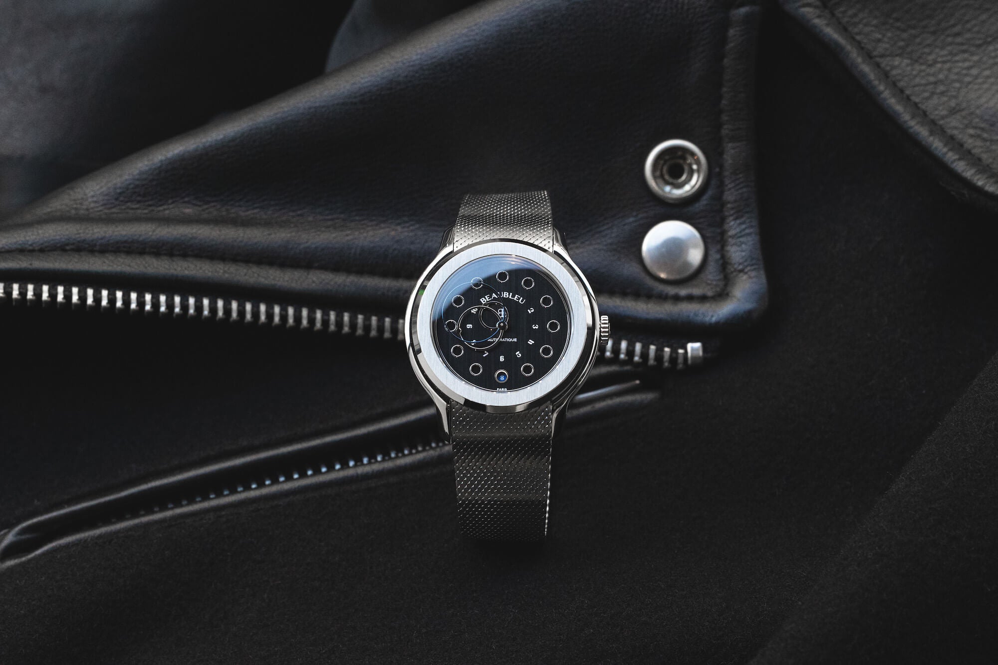 montre beaubleu date noir