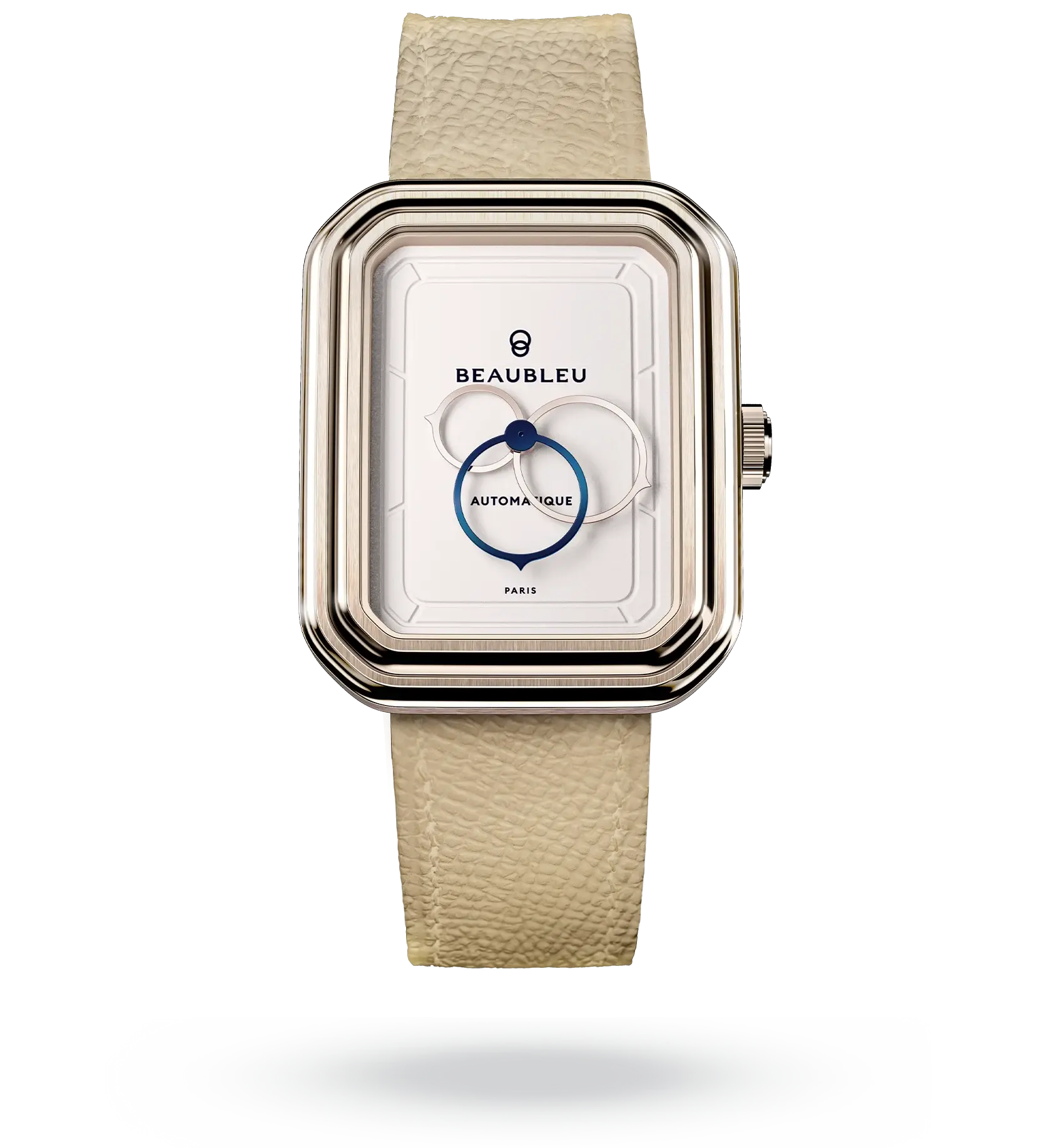 #couleur_Bracelet en cuir - Crème Grainé #color_Leather strap - Grained Cream