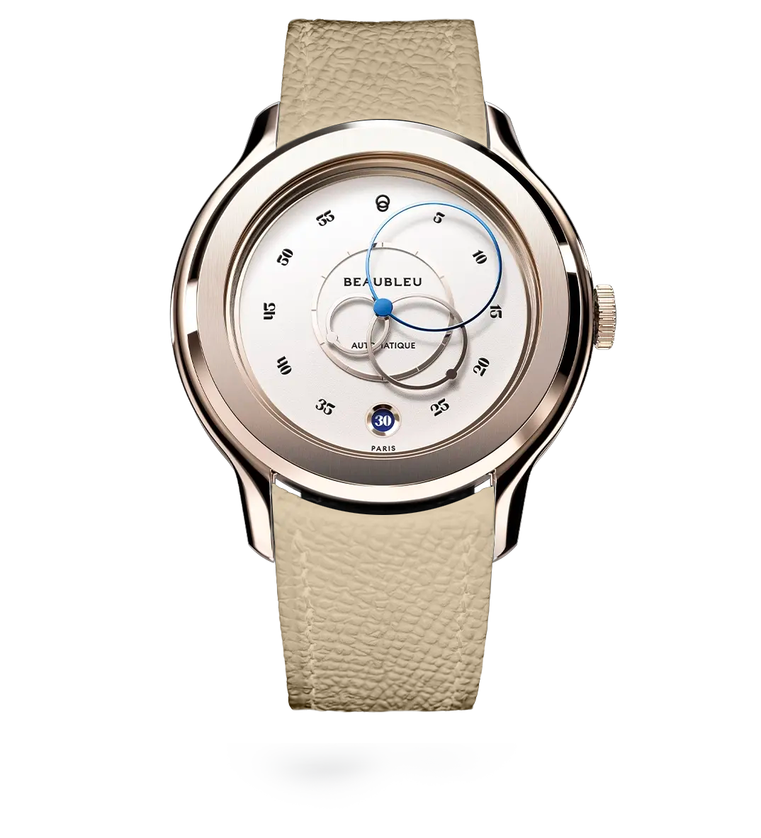#couleur_Bracelet en cuir - Crème Grainé #color_Leather strap - Grained Cream