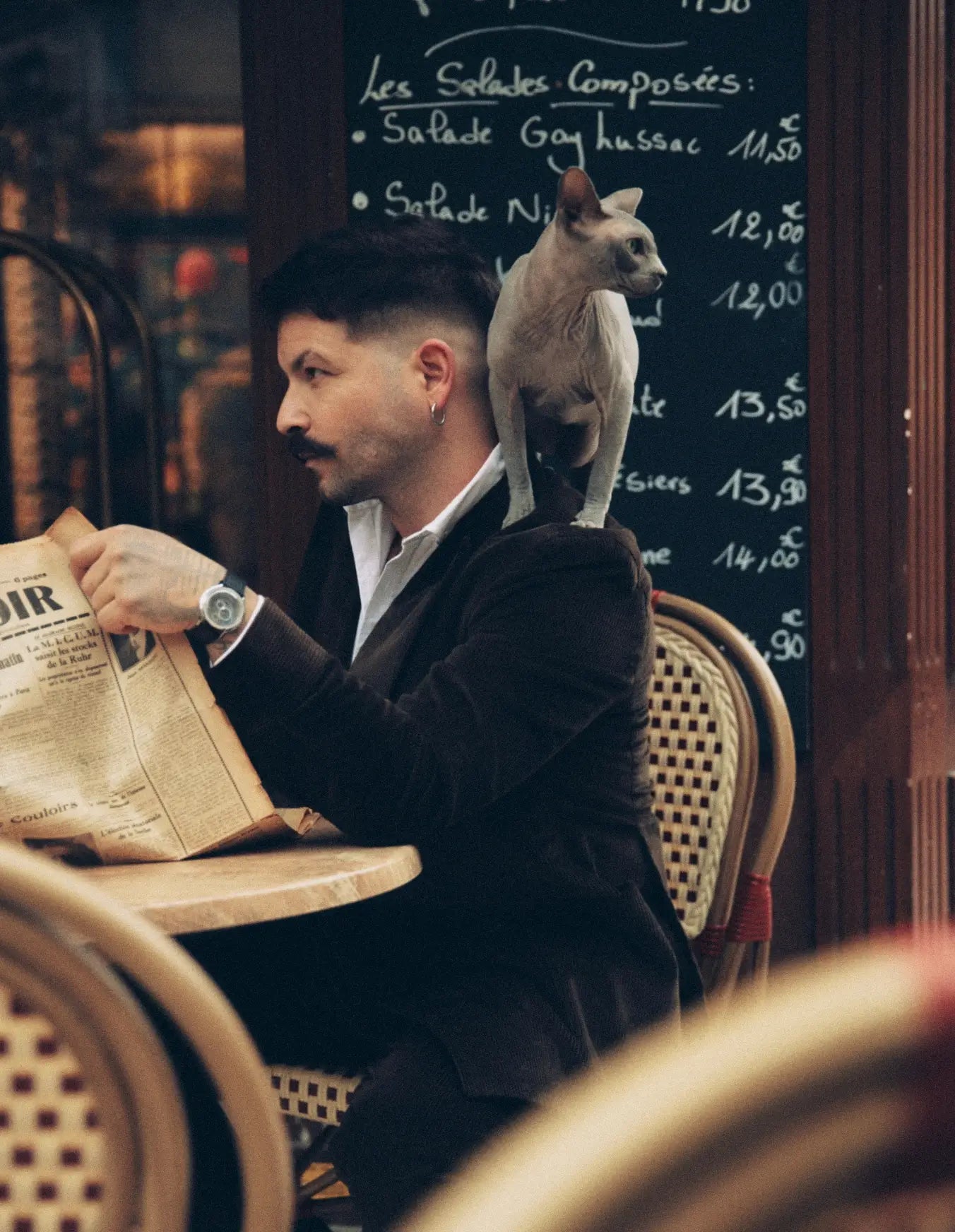 Montre Seconde Francaise Gris Taupe lifestyle homme