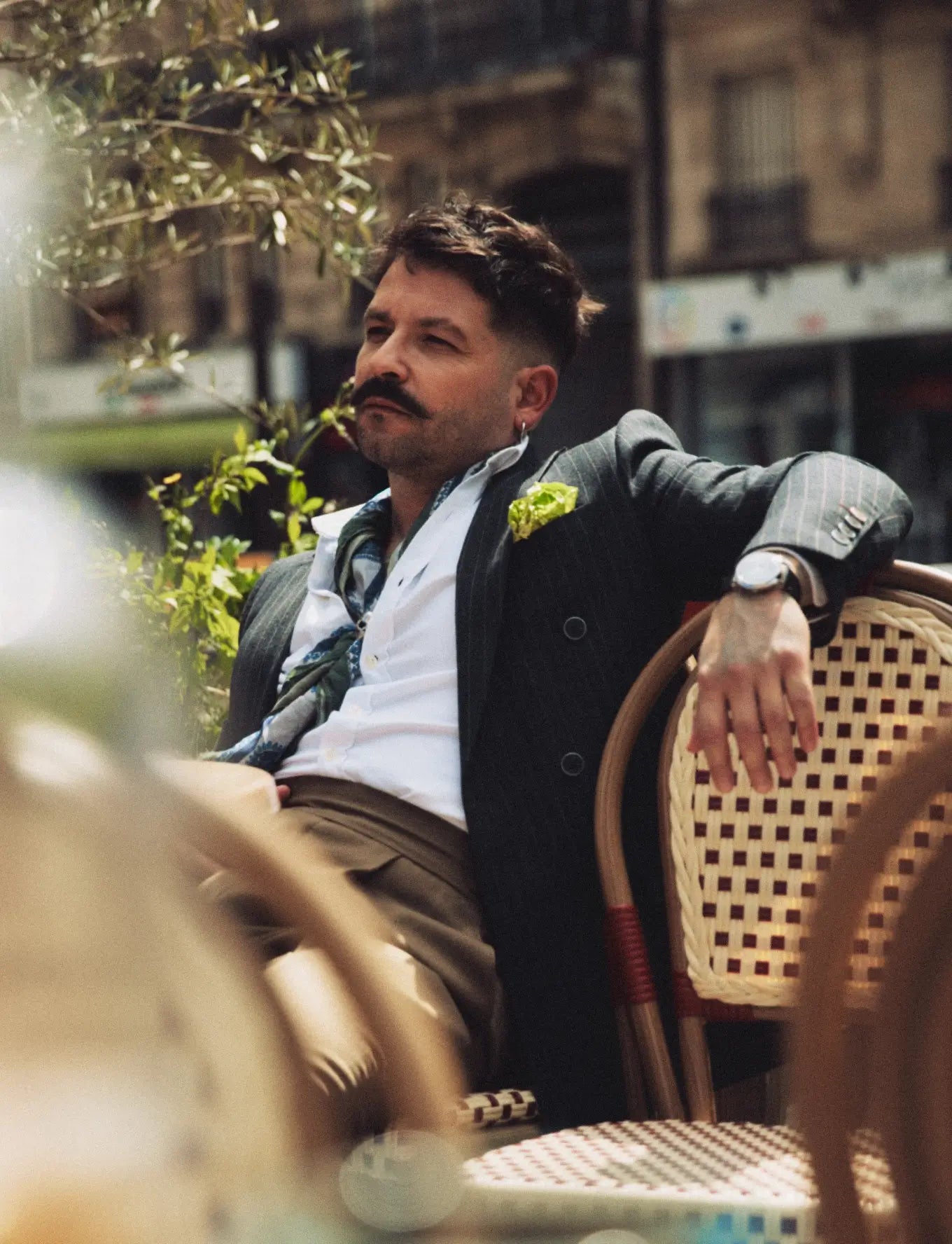 Montre Seconde Française vert lifestyle homme