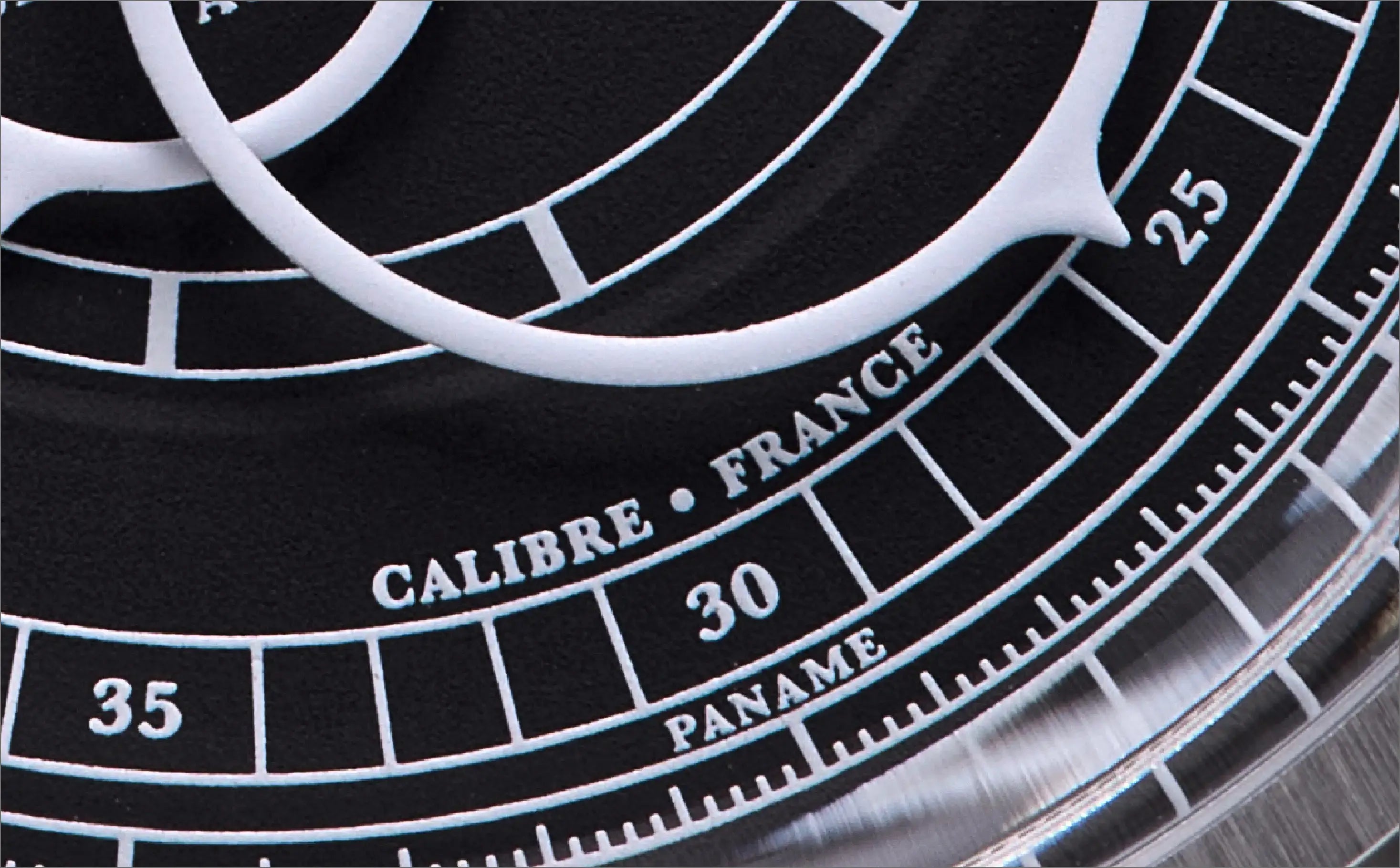 zoom sur une aiguille de montre ronde 