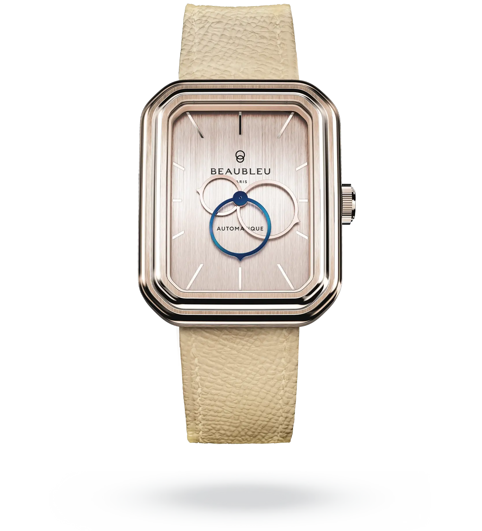 #couleur_Bracelet en cuir - Crème Grainé #color_Leather strap - Grained Cream