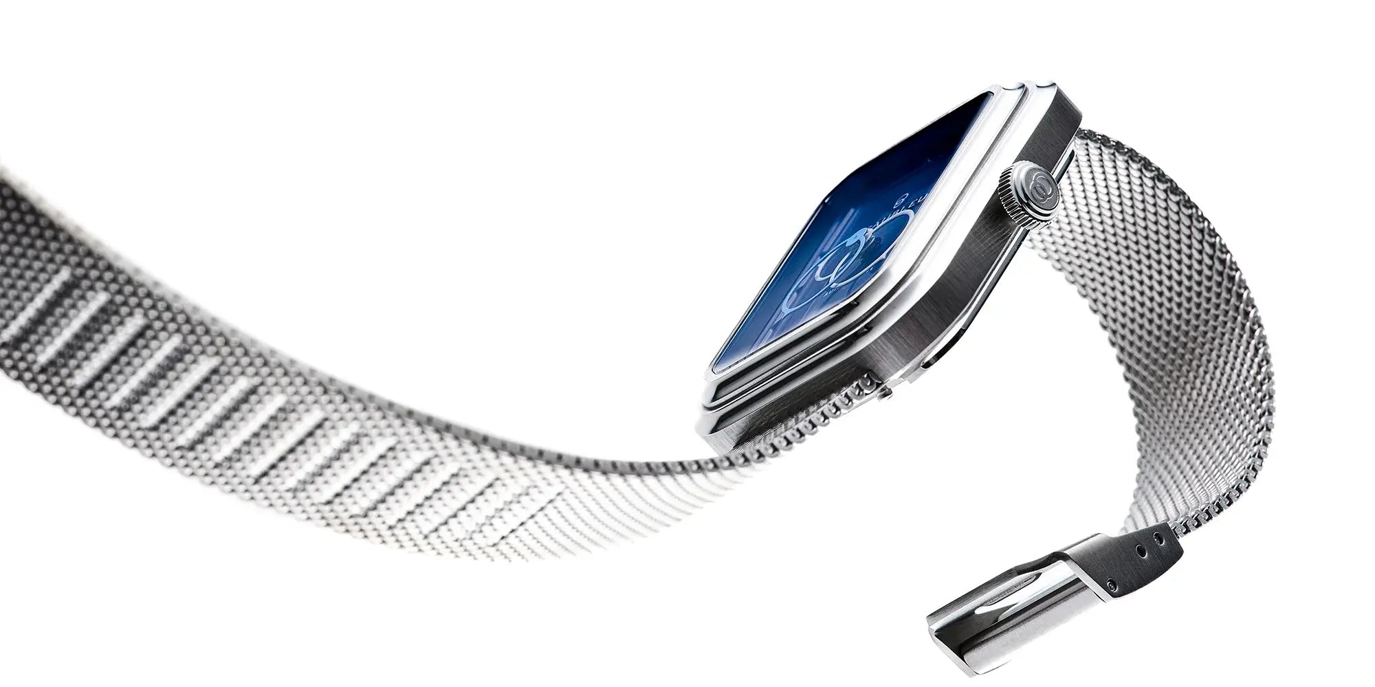 Zoom sur un bracelet en maille tressé