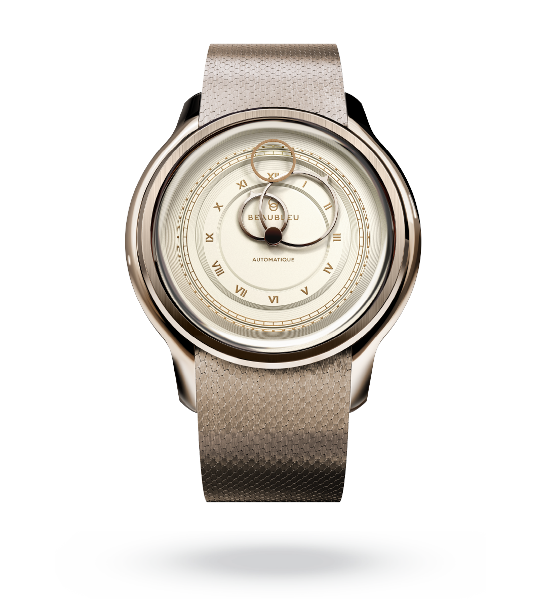 #couleur_Bracelet Acier Or Rose #color_Rose Gold Steel Strap