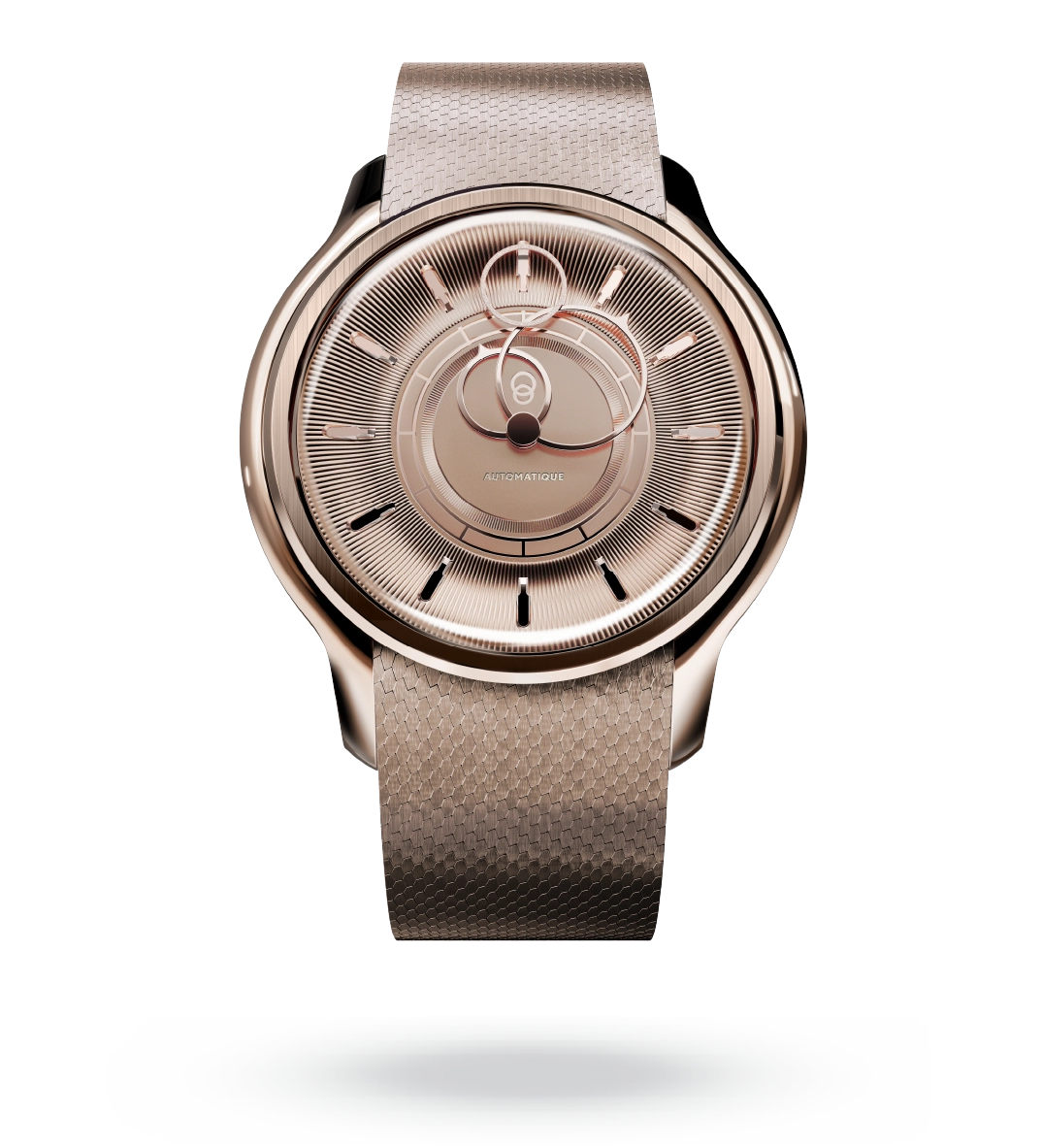 #couleur_Bracelet Acier Or Rose #color_Rose Gold Steel Strap